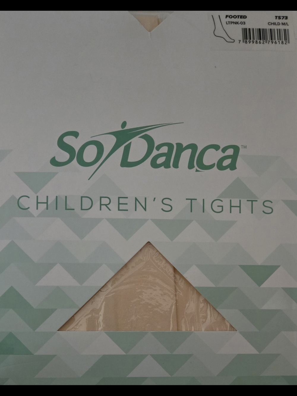 SODANCA Children's Tight In Light Pink Full Foot